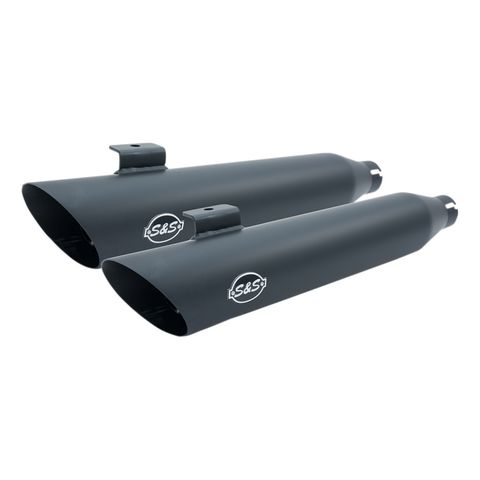 S&S Cycle Slash Cut Slip-On Mufflers For Harley Dyna 2008-2017