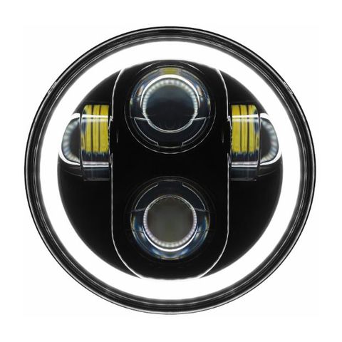 HogWorkz LED 5 3/4" Halomaker Headlight For Harley 1988-2024