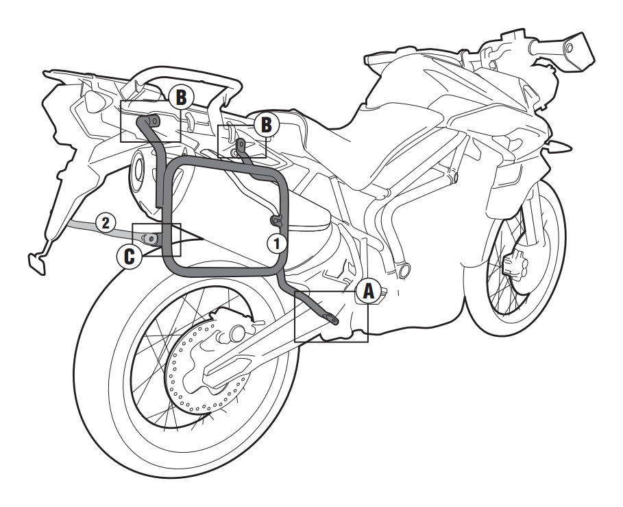 givi luggage for triumph tiger 800