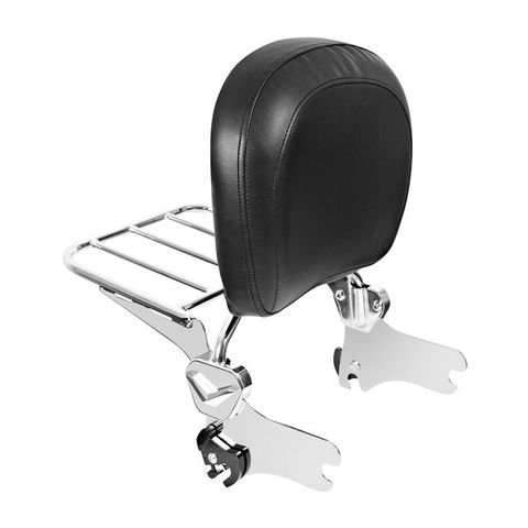 HogWorkz Detachable Sissy Bar With Backrest And Luggage Rack For Harley Touring 1997-2008