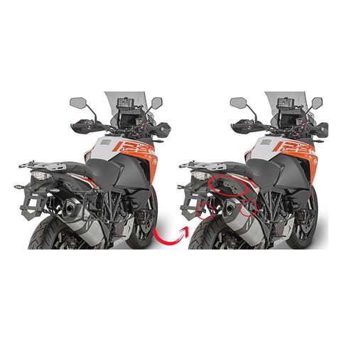 Givi PLR7706 Rapid Release Side Case Racks KTM 1190 Adventure / 1290 Super Adventure / R / S / T 2013-2020