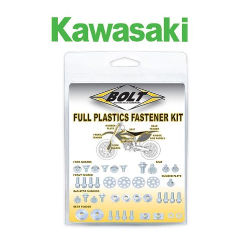 Bolt Hardware Full Plastics Fastener Kit Kawasaki KX65 2000-2026