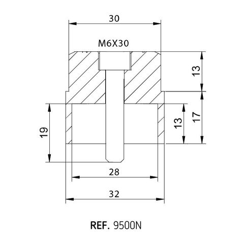 Puig Bar End Mirror Adapter Triumph / Yamaha