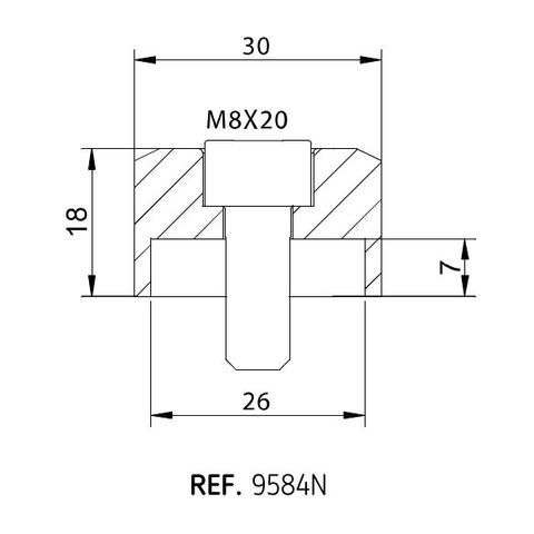 Puig Bar End Mirror Adapter BMW F800R 2009-2019