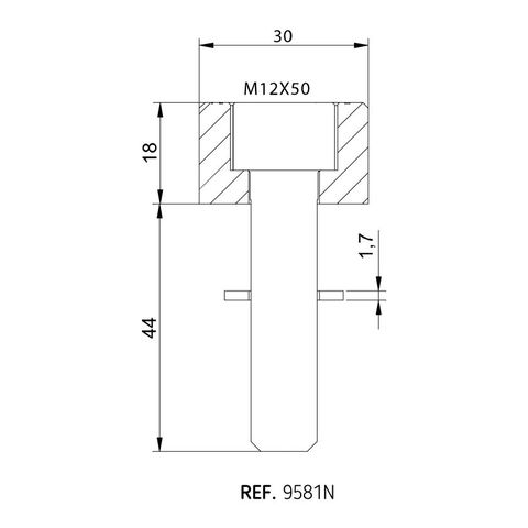Puig Bar End Mirror Adapter BMW S1000R / R NineT