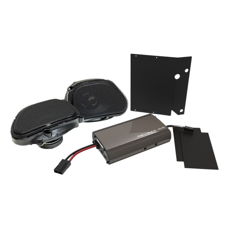 Hogtunes Front Speakers And 225 Watt Amp Kit For Harley Road Glide 1998-2013