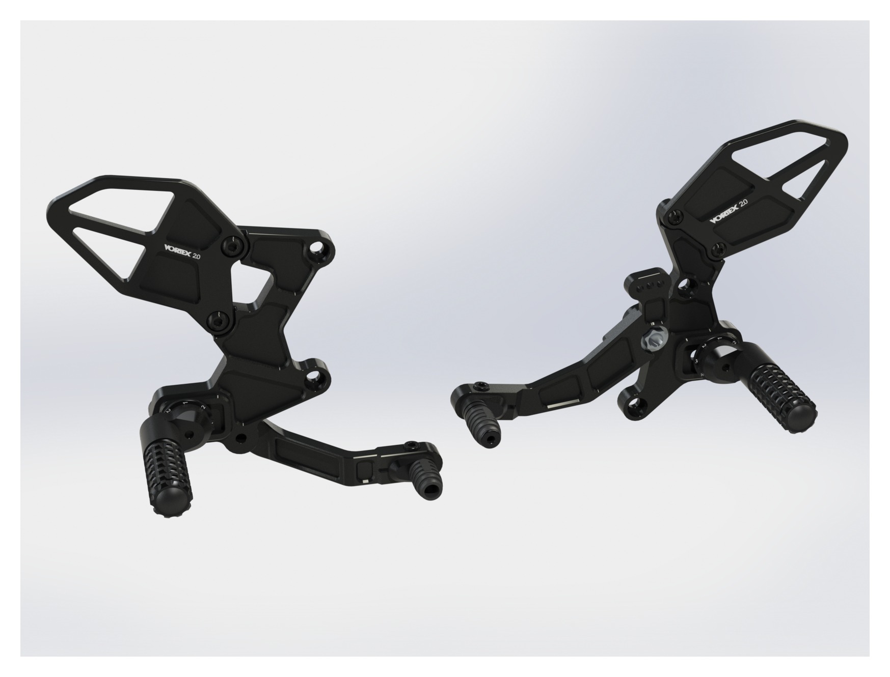 Vortex Adjustable Rearsets Kawasaki Ninja 400 20182023 Cycle Gear