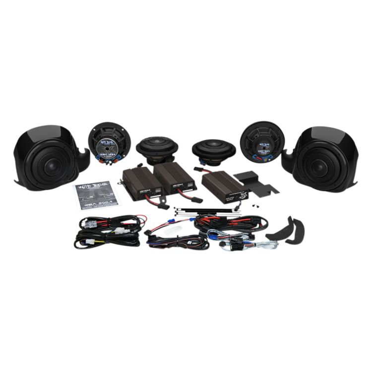 Wild Boar By Hogtunes Whole Hog Speakers & 900 Watt Amp Kit For Harley Touring 2014-2022