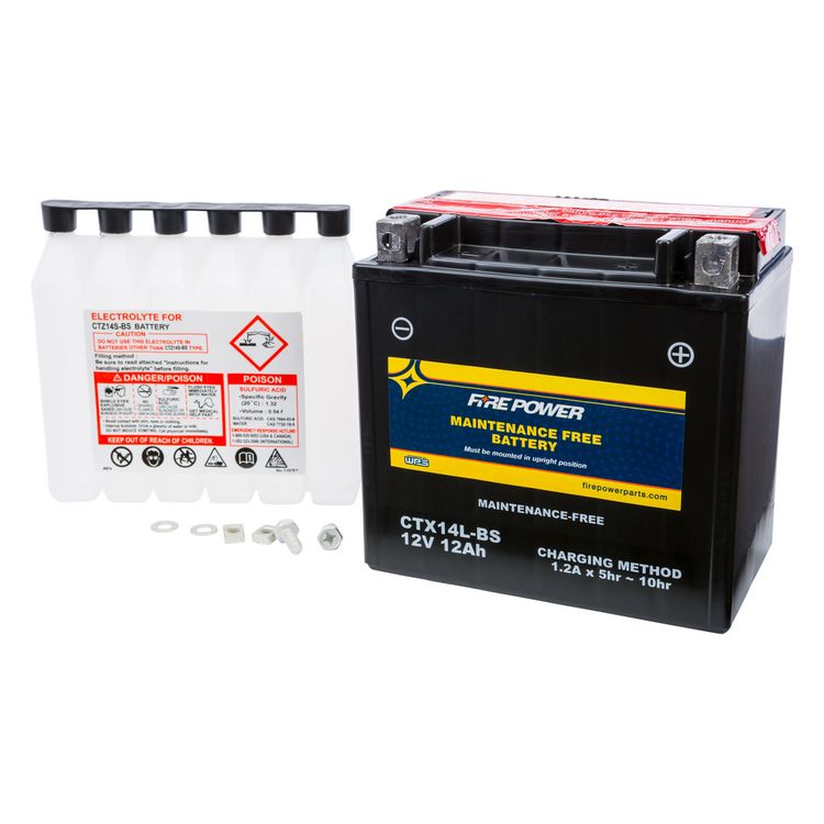 Fire Power Maintenance Free Battery CTX14L-BS