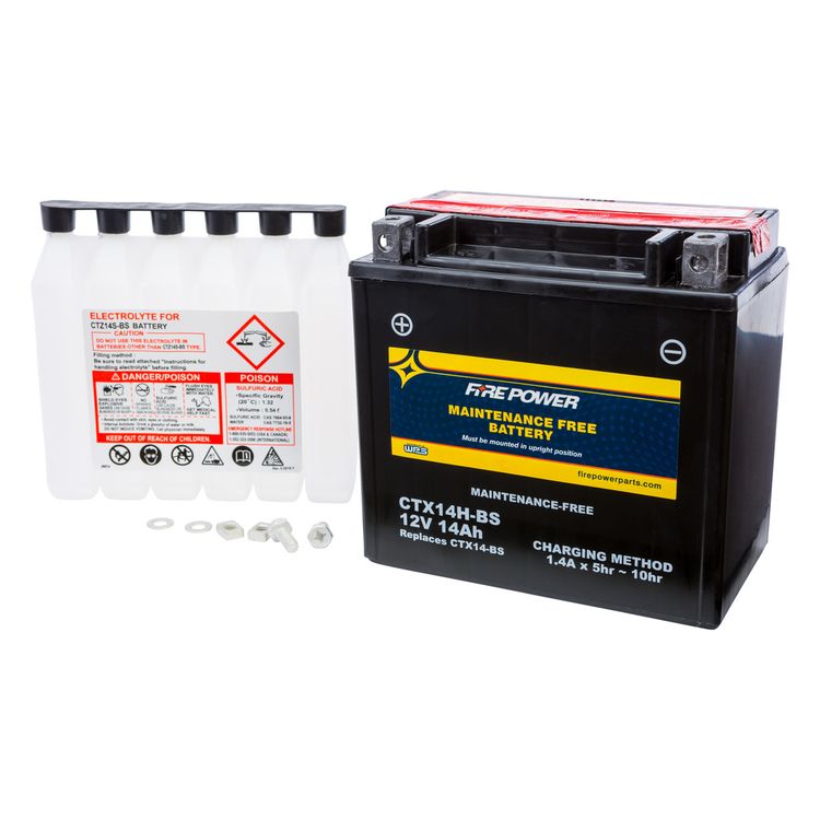 Fire Power High Performance Maintenance Free AGM Battery CTX14H-BS