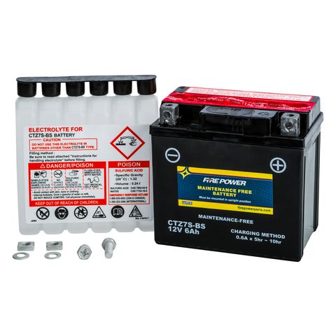 Fire Power Maintenance Free Battery CTZ7S-BS