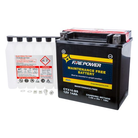 Fire Power Maintenance Free Battery CTX16-BS