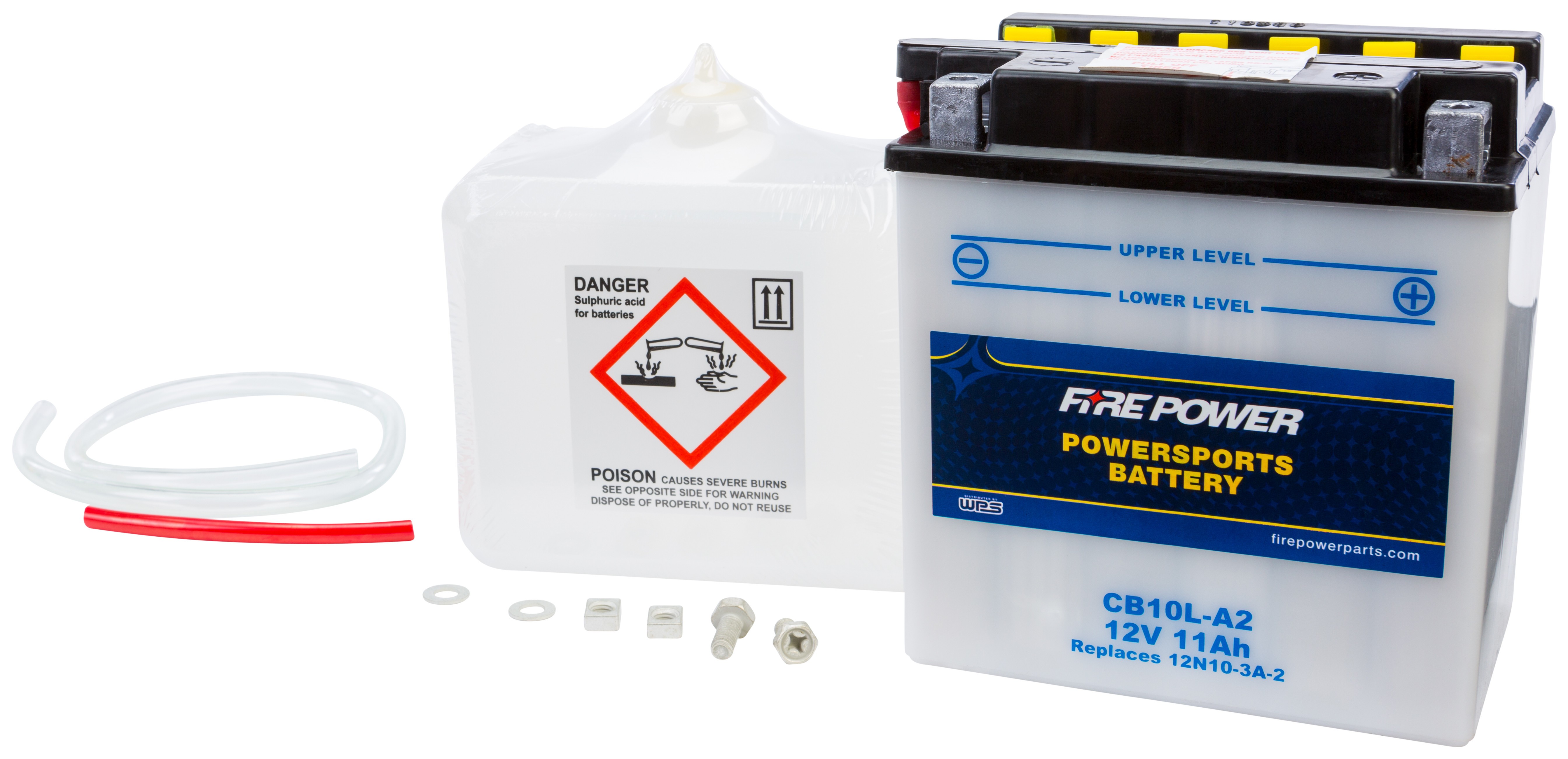 Fire Power Conventional Battery CB10LA2 Cycle Gear