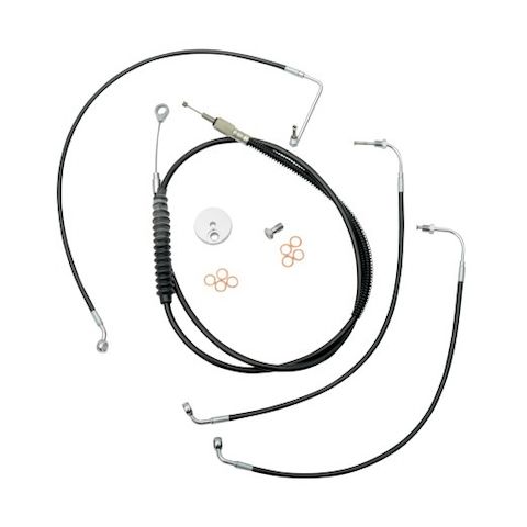 LA Choppers Handlebar Cable And Brake Line Kit For Harley Touring 2017-2020