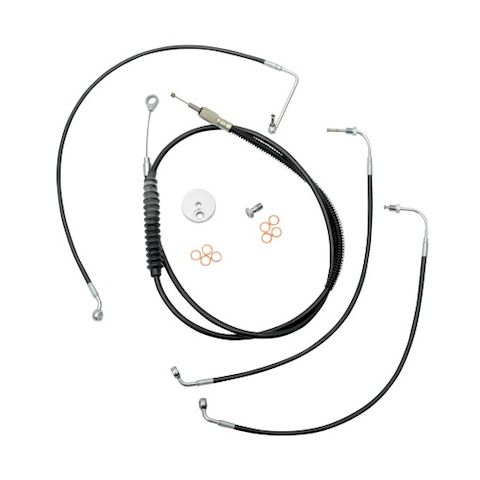 LA Choppers Handlebar Cable And Brake Line Kit For Harley Dyna Fat Bob 2008-2011