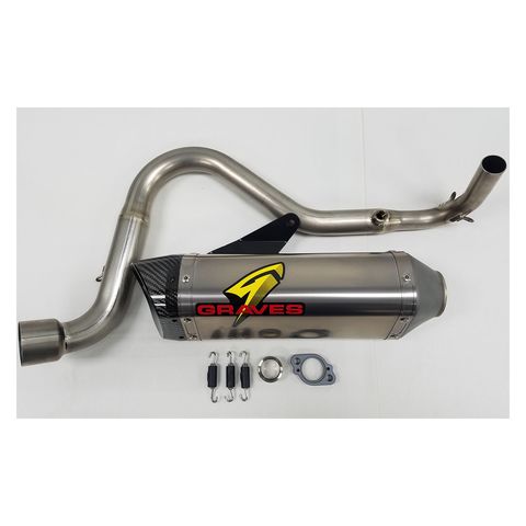 Graves Hexagonal Exhaust System Kawasaki Z125 Pro 2017-2025