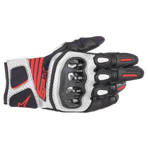 GUANTES ALPINESTARS SP X AIR CARBON V2 BLACK WHITE RED FLUO