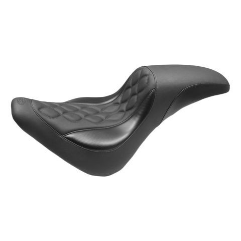 Mustang Tripper Fastback Double Helix Stitch Seat For Harley Softail Slim 2018-2021