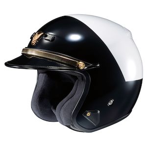 Shoei RJ Platinum-LE Hi-Rise Helmet Black/White / LG [Open Box]