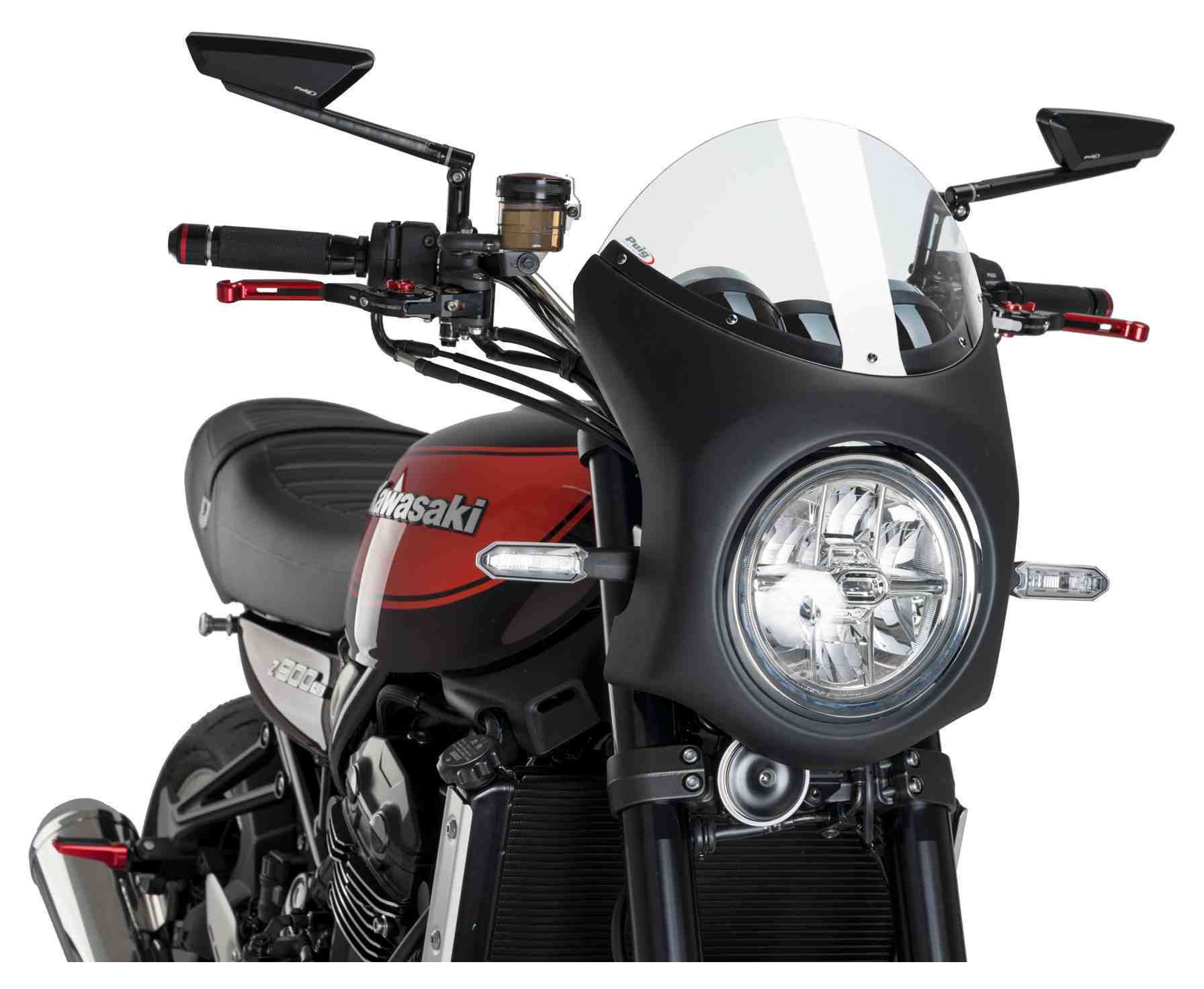 Puig Semi-Fairing Windscreen Kawasaki Z900RS 2018-2026 - Cycle Gear