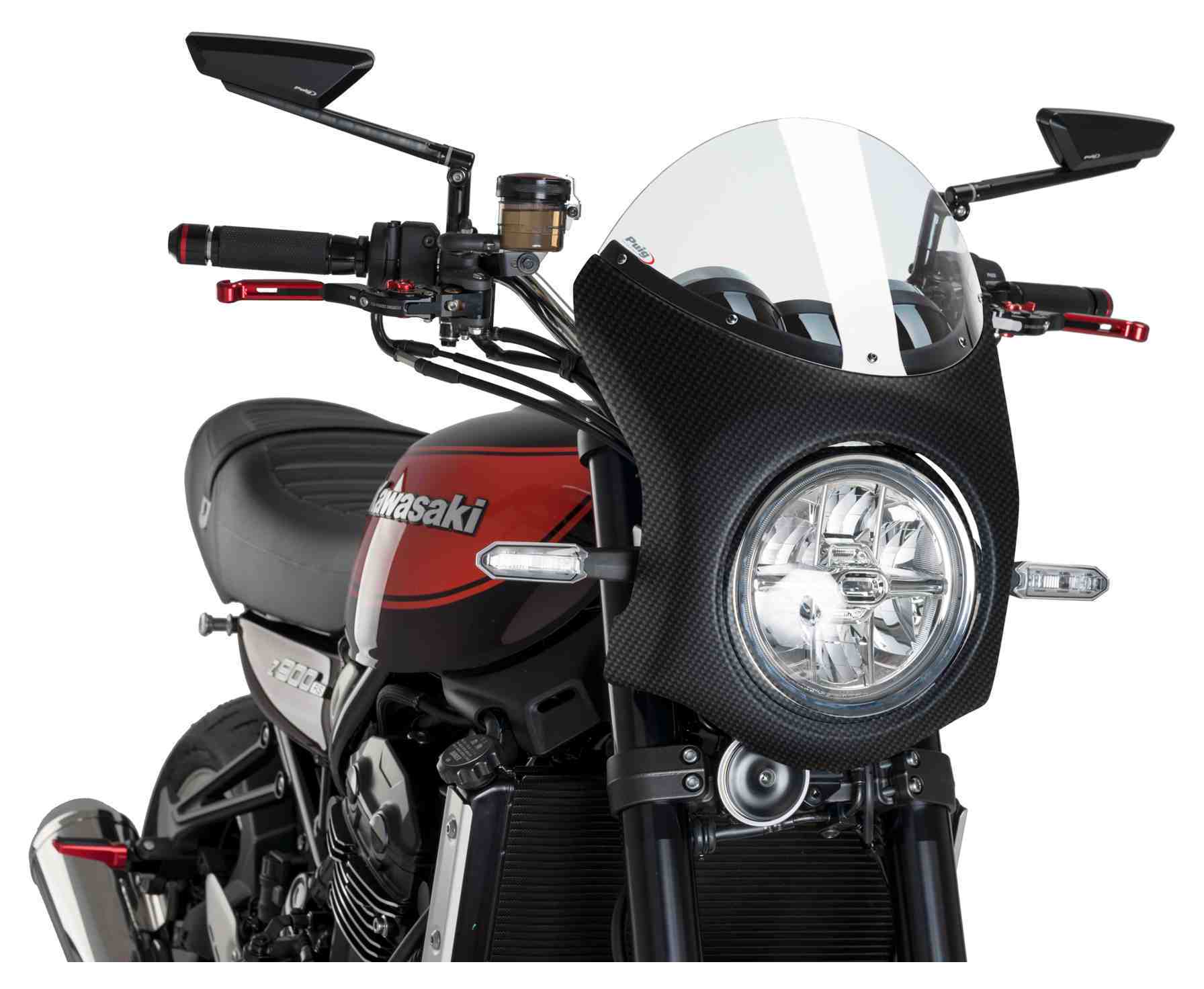 Puig Semi-Fairing Windscreen Kawasaki Z900RS 2018-2026 - Cycle Gear