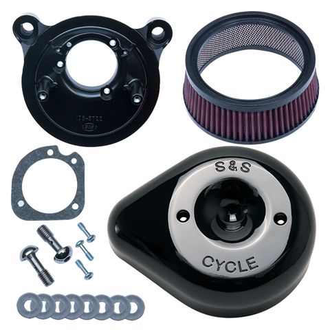 S&S Cycle Teardrop Stealth Air Cleaner Kit For Harley Twin Cam With Throttle By Wire 2008-2017