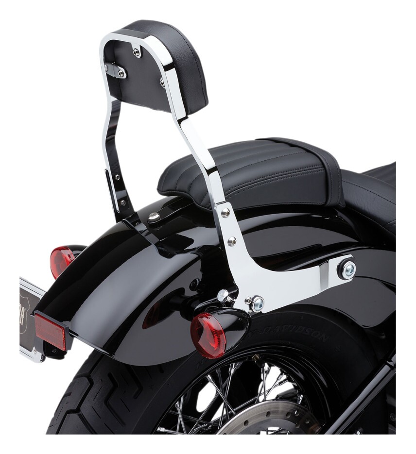 21ST Black Passenger Sissy Bar Backrest For Harley Softail 2018-2025 (FLSL, FXBB)