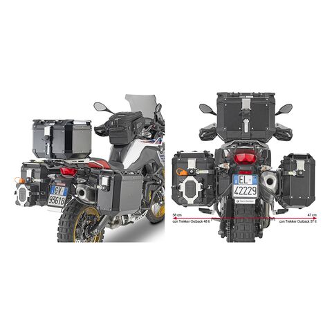 Givi PL5127CAM Side Case Racks For Outback Side Cases BMW F750GS / F800GS / F850GS / Adventure / F900GS Adventure 2018-2025