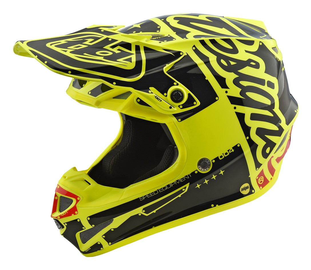 Troy Lee Youth SE4 Factory Polyacrylite Helmet (LG) Cycle Gear