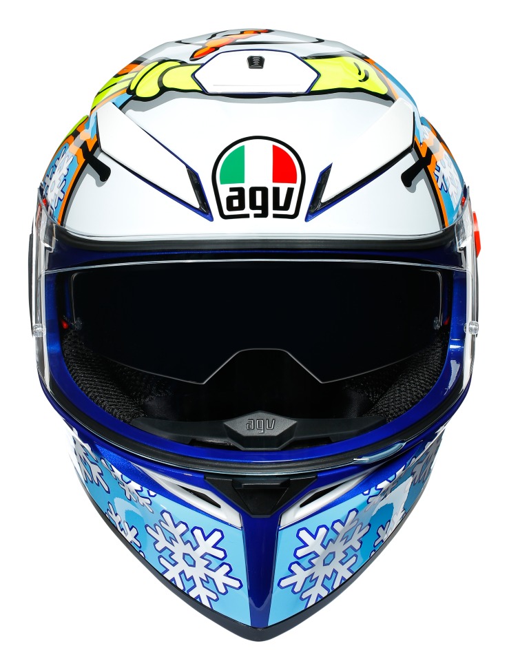 セキュリティ・セーフティ AGV K-3 SV ROSSI WINTER TEST 2016 AGV K3 SV Rossi Winter Test 2016 Helmet (MS) - Cycle Gear