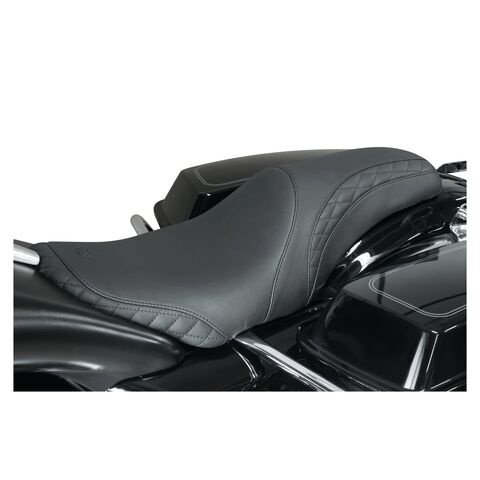 Mustang Tripper Fastback Seat For Harley Touring With Yaffe Tank 2008-2025