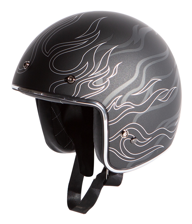 Street & Steel Brighton Inferno Dark Helmet Cycle Gear