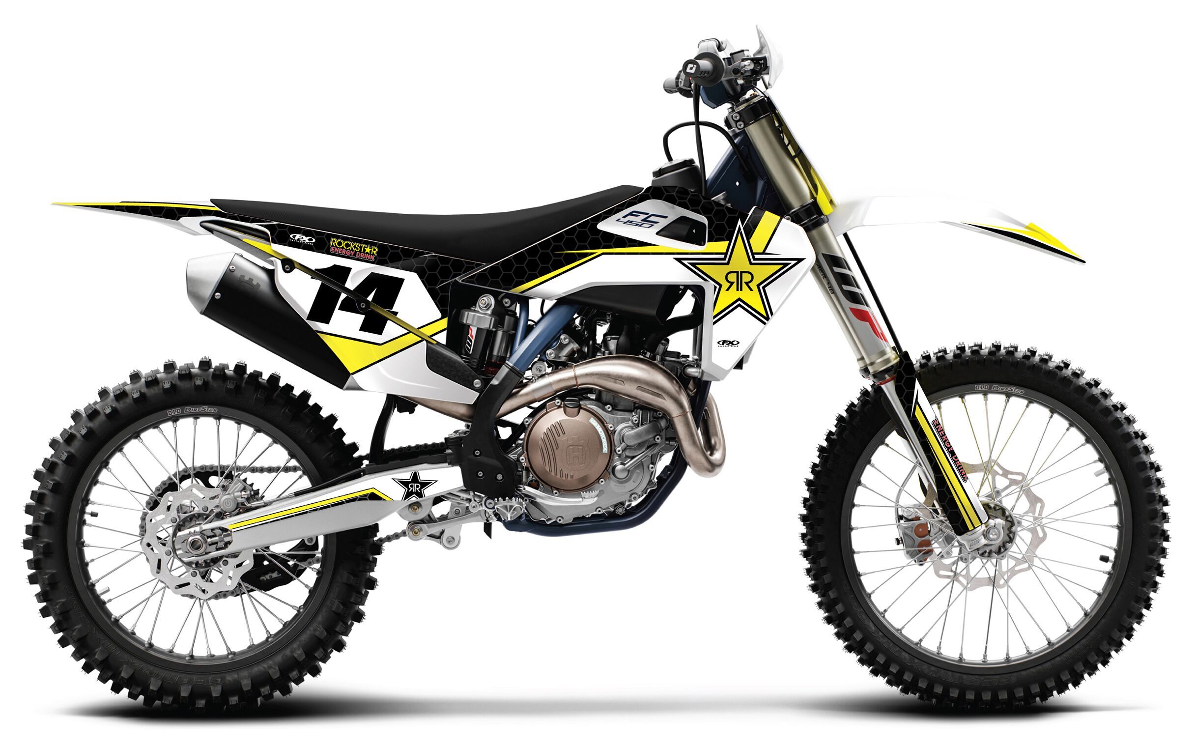 Factory Effex Complete Rockstar Graphics Kit Husqvarna TC / FC / TE