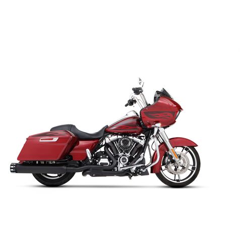 Rinehart 4 1/2" MotoPro 45 Slotted Slip-On Mufflers For Harley Touring 2017-2025