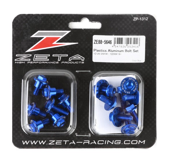 Zeta Bolt Kit Yamaha YZ125 / YZ250 / X 20082022 Cycle Gear