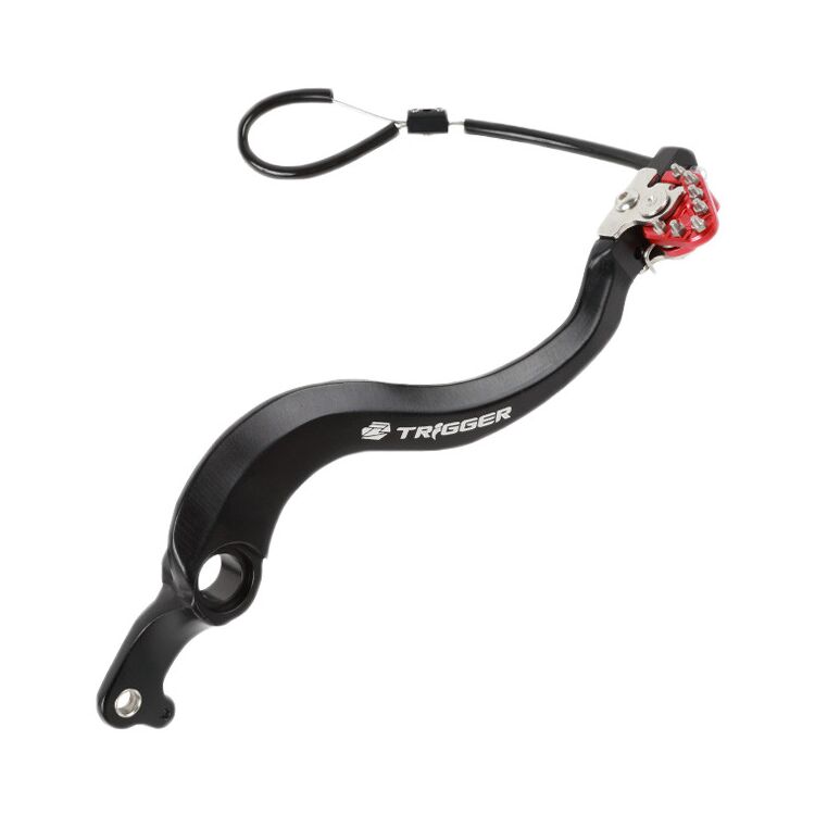 Tusk Aluminum Brake Pedal With Red Tip For Honda CRF450R Works Edition 2019-2026