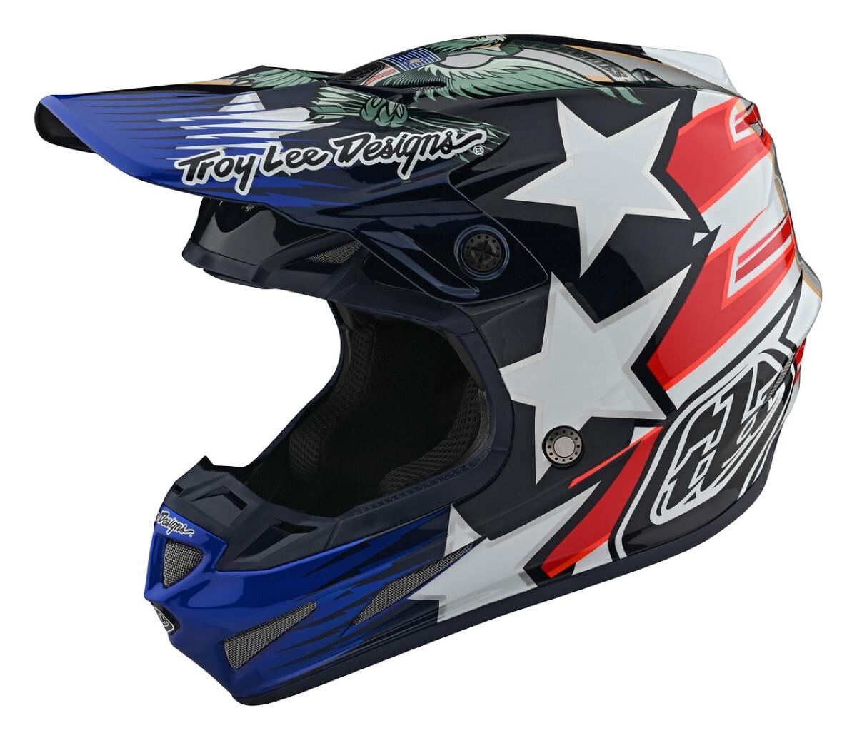 Troy Lee SE4 Carbon Liberty Helmet Cycle Gear