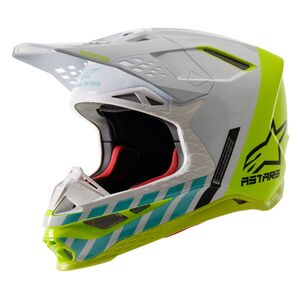 green and black dirt bike helmet