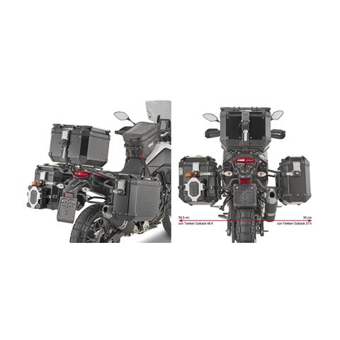 Givi PLO2145CAM Side Case Racks For Outback Side Cases Yamaha Tenere 700 2021-2024