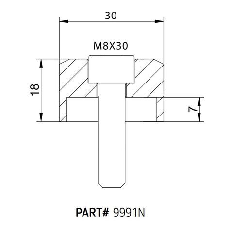 Puig Bar End Mirror Adapter Ducati Scrambler Cafe Racer 2017-2021