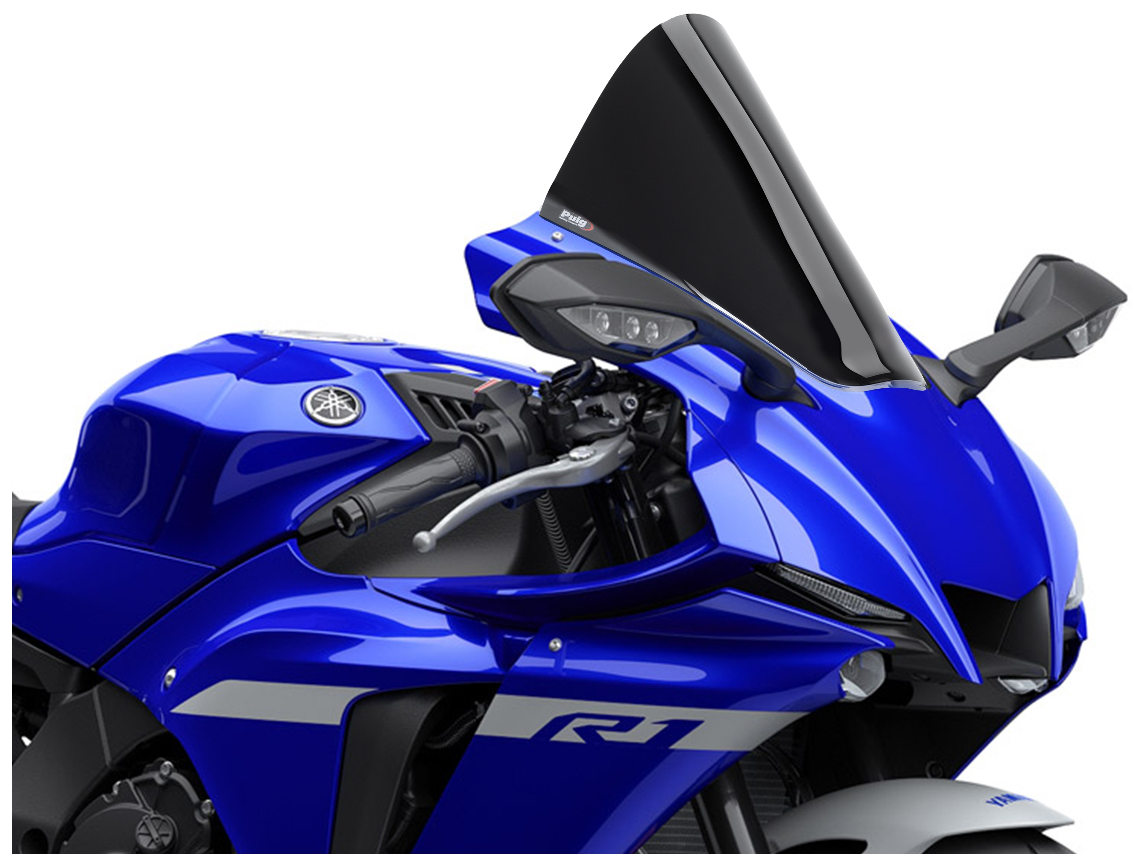 R① Puig R-Racer Windscreen Yamaha R1 2020-2026 - Cycle Gear
