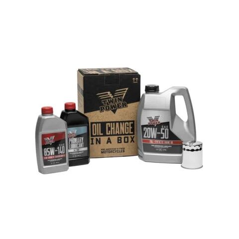 Twin Power Synthetic Oil Change-In-A-Box For Harley EVO / Big Twin 1984-1999