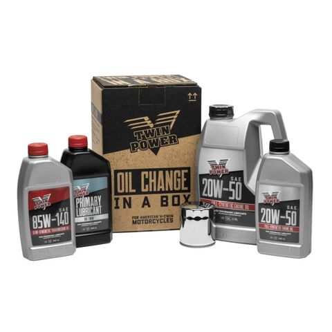 Twin Power Synthetic Oil Change-In-A-Box For Harley