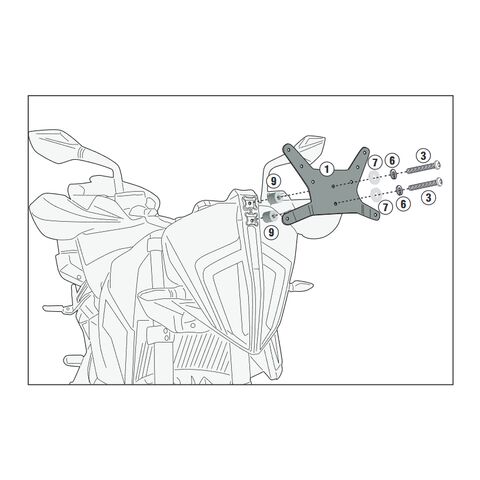 Givi D7711KIT Windshield Fit Kit KTM 390 Adventure 2020-2024