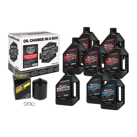 Maxima V-Twin Complete Oil Change Kit For Milwaukee Eight 2017-2026