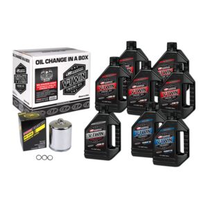 Maxima HiFlo Engine Oil Change Kit For Harley Davidson Twin Cam V-Twin - HF171BRC Filter & Oil