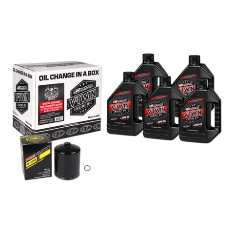 Maxima V-Twin Synthetic Oil Change Kit For Milwaukee Eight 2017-2026