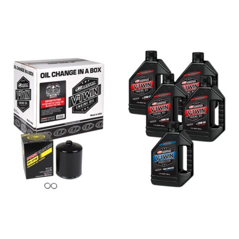 Maxima V-Twin Complete Oil Change Kit For Harley Sportster 1986-2022