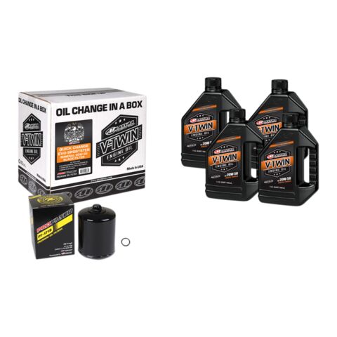 Maxima V-Twin Engine Oil Change Kit for Harley Evolution Big Twin and Sportster 1984-2022
