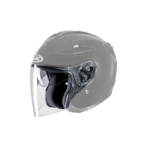 hjc 824 614 cl-17 full face motorcycle helmet C91 Solid Modular with HJ-17 Pinlock Shield, DOT Approved (Semi Flat Black, Large) : Automotive equipped design that effectively diminishes noise levels and mitigates wind turbulence HJC C91 Kaon Helmet -